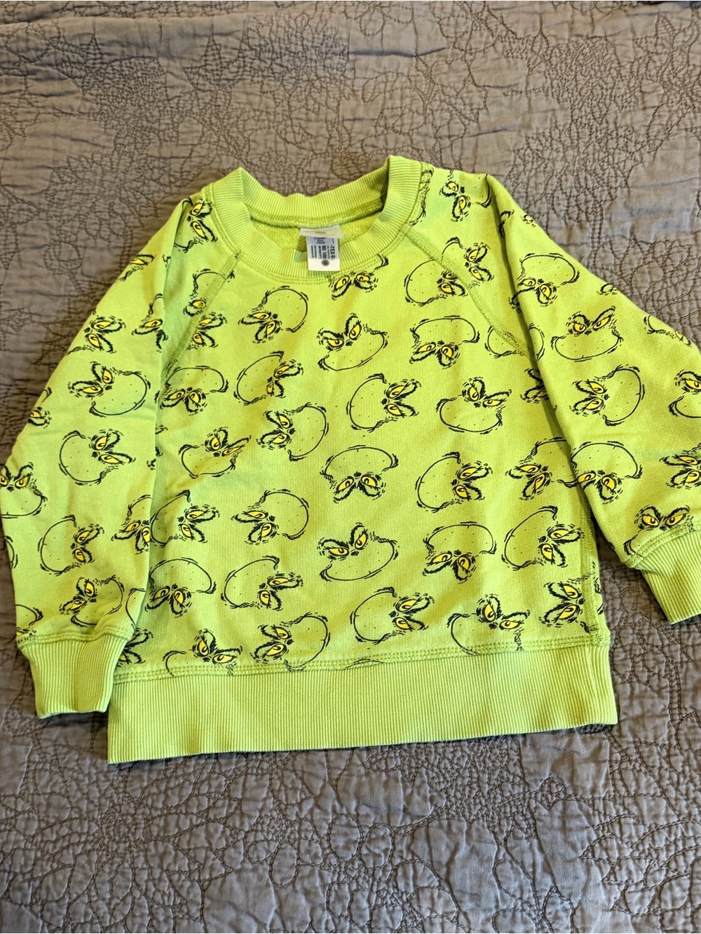 Hanna Andersson Grinch Green Print Sweatshirt Size 4 100 cm Christmas